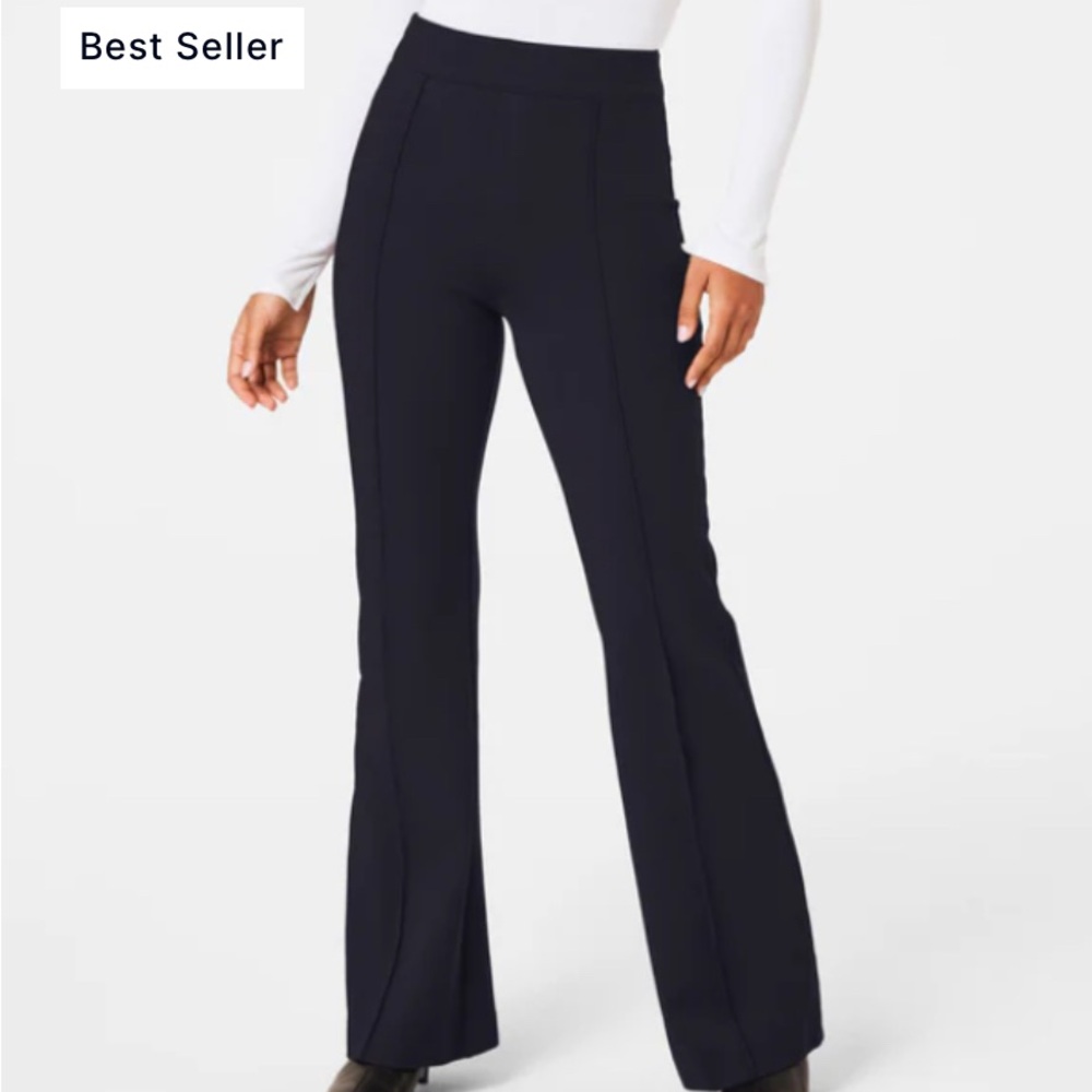 NWT Spanx Ponte Flair Pant - XS Tall. Heather Gray
